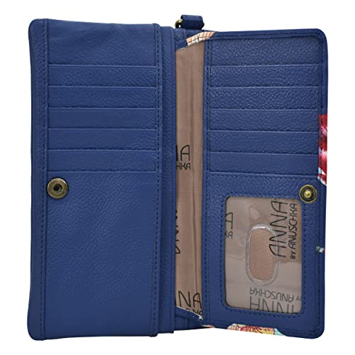 Anna By Anuschka Wristlet Organizer Wallet, Butterfly Mosaic #TOP8