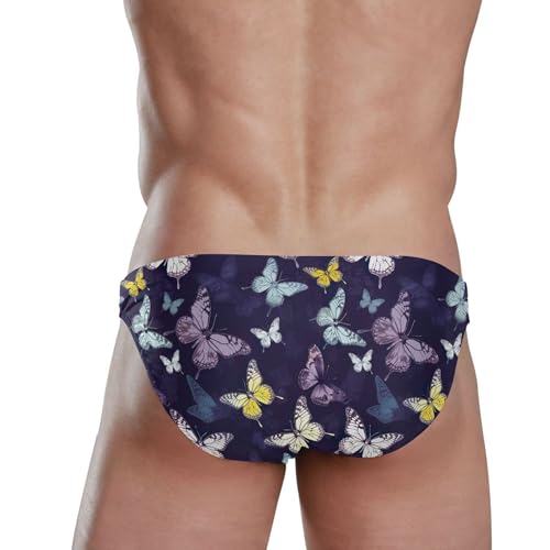 Butterfly Swim Briefs for Men Swimsuit Bikini Swimwear S B04015723