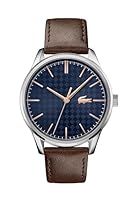 Lacoste Vienna Brown Leather Blue Dial Men's Watch