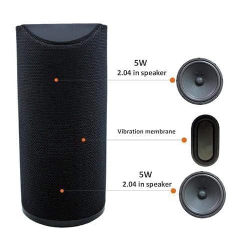 Image of Wireless Bluetooth Speaker for Sony Xperia XA3 Ultra /XA 3 Ultra Boost Bass DJ Sound SoundDrum Portable Home Audio Line in TV USB FM AUX Handsfree Calling Connectivity Waterproof (TG-50)