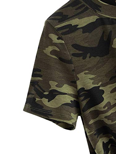 SweatyRocks Women's Short Sleeve Tie Dye Tie Hem Summer Crop T-Shirt Tops Blouse3