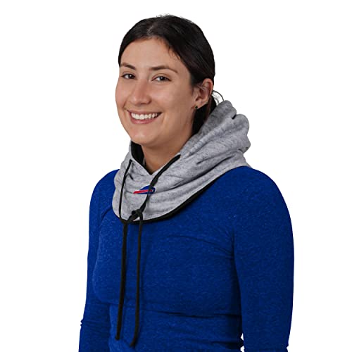 FOCO NFL Team Logo Heather Gray Drawstring Winter Cap Hooded Gaiter Balaclava Face Cover4