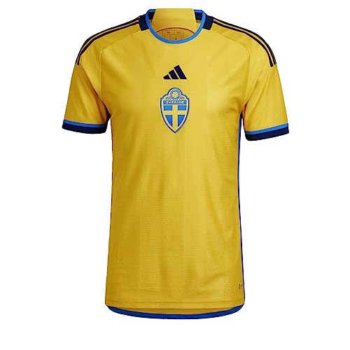 adidas Sweden 22 Home Jersey Men's, Yellow, Size 3XL