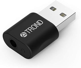 TROND External USB Audio Adapter Sound Card with One 3.5mm Aux TRRS Headphone Jack for Integrated Audio Out & Microphone in for Windows/Mac/Linux/PC/Laptop/Desktop/PS5/PS4, Do Not Work for TV or Car