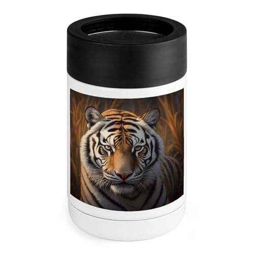 Refroidisseur de boissons en acier inoxydable durable imprimé tigre