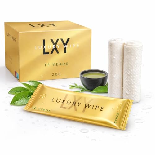 Lingettes thé vert (boîte de 200 unités) - Lingettes humides - Lingettes - Serviettes de nettoyage - Lingettes - Lingettes humides - Lingettes - Lingettes...