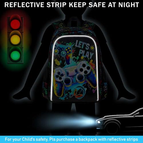 KLFVB 3PCS Dinosaur Backpack for Boys, 16" Kids Bookbag and Lunch Box, Preschool Backpacks for Elementary Students2