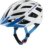 ALPINA Unisex - Erwachsene, PANOMA 2.0 Fahrradhelm, white-blue gloss, 52-57 cm