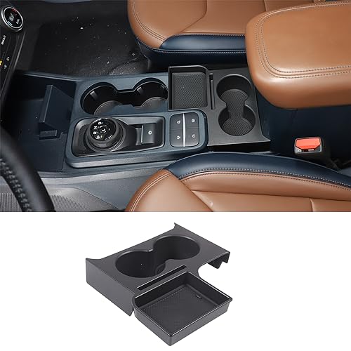 Porte-gobelet console Ford Maverick 2022 évite chutes de téléphone