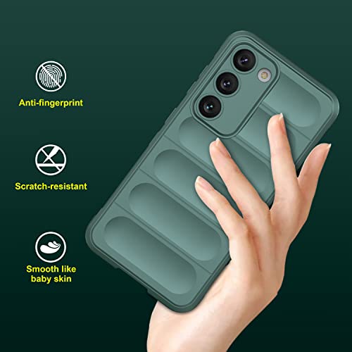 Image of Amazon Brand - Solimo Back Case Cover for Samsung Galaxy S23 5G | Compatible for Samsung Galaxy S23 5G Back Case Cover | Liquid Silicon Magic Case with Camera Protection | DarkGreen