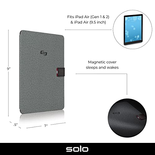Solo New York Thompson Ipad Air Slim Case, Grey #TOP1