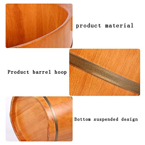 Cubeta de madera para spa de pies con diseño profundo miniatura 5
