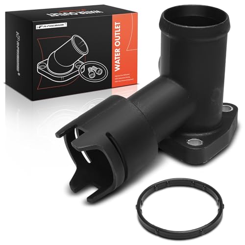 A-Premium Coolant Flange Adapter Compatible with Audi & Volkswagen Models - Passat 06-08/12-14/16-18, Atlas 18-23, Atlas Cross Sport 20-23, Q7 07-10, CC 09-16, Touareg 07-17