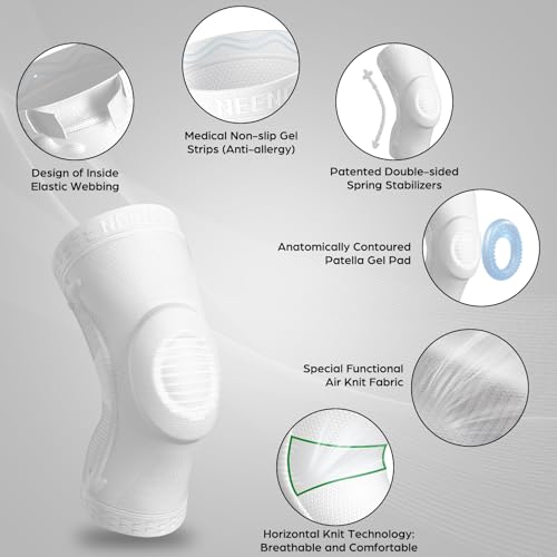 Image of NEENCA Professional Knee Brace for Knee Pain Relief, Medical Knee Support with Patella Pad & Side Stabilizers, Compression Knee Sleeve for Meniscus Tear, ACL, PCL, MCL, Joint Pain, Runner, Workout...
