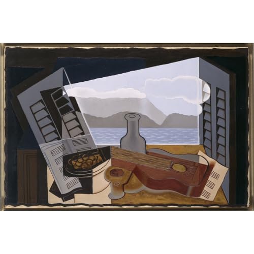 Toile roulée Juan Gris La fenêtre ouverte décoration murale unique 127x101