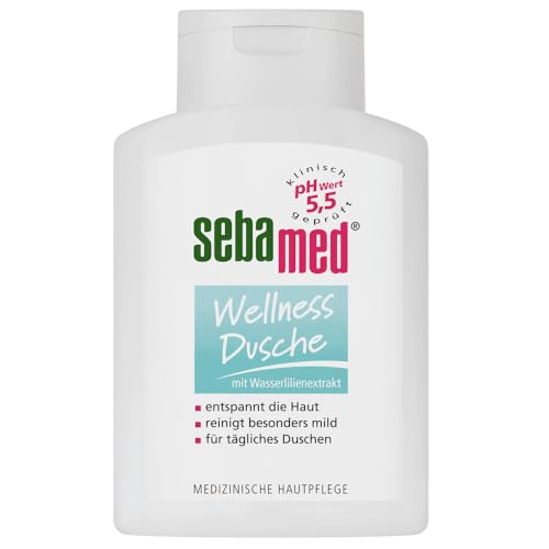 SEBAMED Wellness Dusche mit Pflegekomplex aus Wasserlilienextrakt und Allantoin, sorgt für ein entspanntes, spürbar glattes und geschmeidiges Hautgefühl, für Männer und Frauen, ohne Mikroplastik