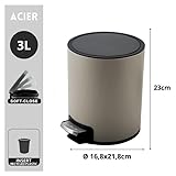 Zoom IMG-2 spirella cestino a pedale inox Zoom IMG-2 spirella cestino a pedale inox