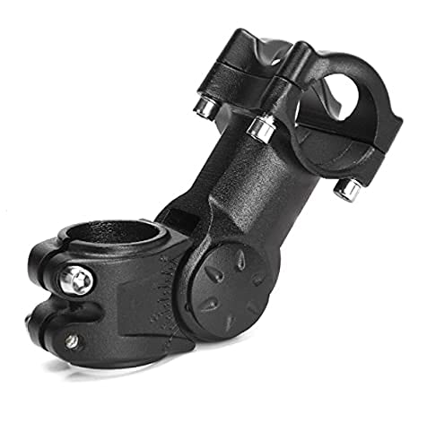 Adjustable Aluminum Alloy Bicycle Handlebar Stem Riser – 0 to 60 Degree Angle Adjustable Stem for MTB Road Bike and Hybrid Cycles 31.8mm Handlebar 28.6mm Front Fork-picture-14