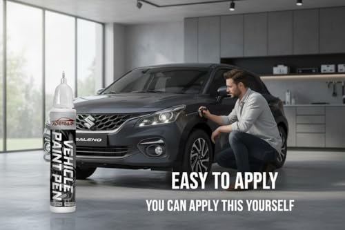 Image of xdotoar Car Touch Up Paint for Maruti Suzuki Baleno Grandeur Grey (WBF) | 2K Paint Technology | Exact Color Match | Car Scratch Repair Paint | Automotive Touch Up Paint | Quick Dry | 18ml