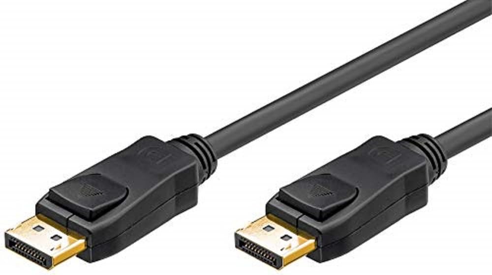 goobay 49959 DisplayPort Kabel przyłączeniowy 1,2 m, 4K pozłacany, wtyczka DP do złącza DP
