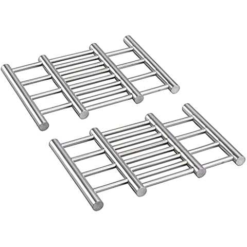 2X Salvamanteles Acero Inoxidable Cover