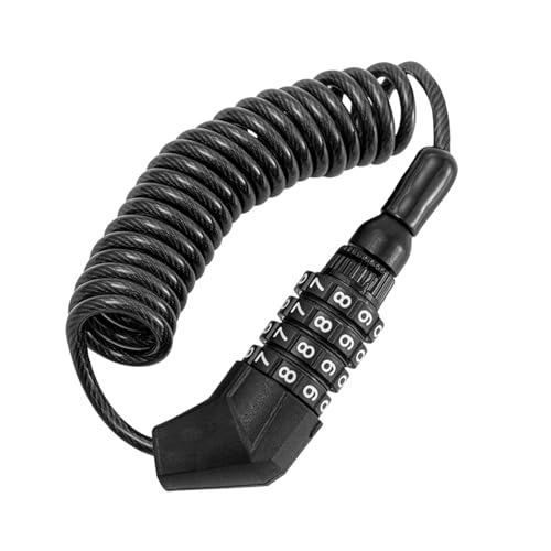 Candado de cable para bicicleta Healifty con combinación