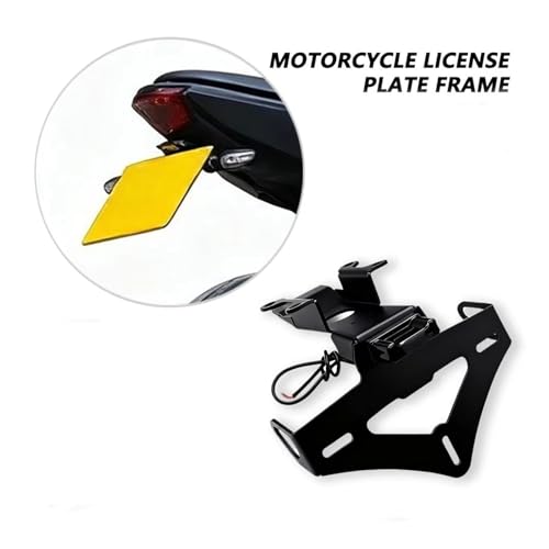 Support plaque d'immatriculation MT-07 2025 en alu stable et ajustable