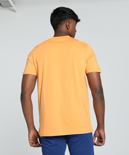 Image of Puma Men Cotton Graphic Print Regular Fit T-Shirt