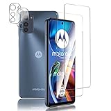 ✮【Präzises Design】:Dieses Produkt ist speziell für Moto E32.Der Displayschutz verfügt über ein einzigartiges Design im großen Bogenmaß(Wenn Blasen auftreten, heben Sie bitte die Ecke des Films mit Ihrem Fingernagel nahe an die Blase, bis die Luftblase vollständig bedeckt ist, und drücken Sie dann die Luftblase heraus, während Sie den Schutzfilm auflegen).