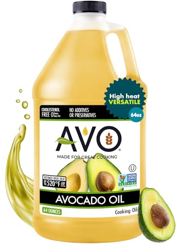 AVO Made for Great Cooking Non-GMO 100% Avocado Oil, Liquid, 64 Fl-oz, No Preservatives Added