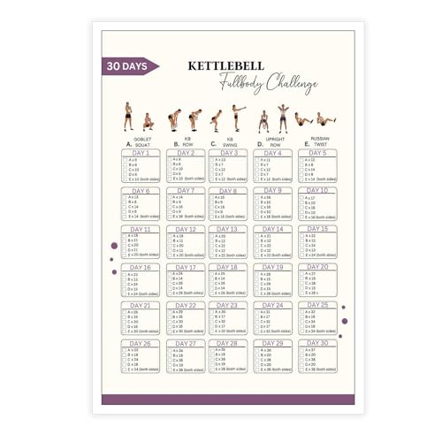 30-Day Dumbbell Squat Challenge Wall Poster 8x12in