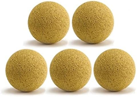 CAAA lot de 5 balles jaunes en liège