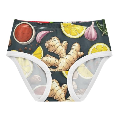 Toddler Underwear Floral 2t Cotton Panties Little Girl Pattern Briefs Undies Kids Colorful Spices Navy Blue