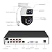 Fuers 8MP 8CH Poe NVR Home Security Camera System, 2pcs Wired 6MP PoE IP Cameras Outdoor with Person Detection, 8CH Network Video Recorder with 1TB HDD