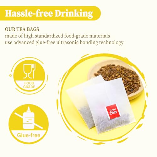 Fullchea Dandelion Root Tea Bags, 40 Teabags, 2.5G/Bag - Premium Roasted Dandelion Root - Non-Gmo - Caffeine-Free - Detox Herbal Tea thumb #3