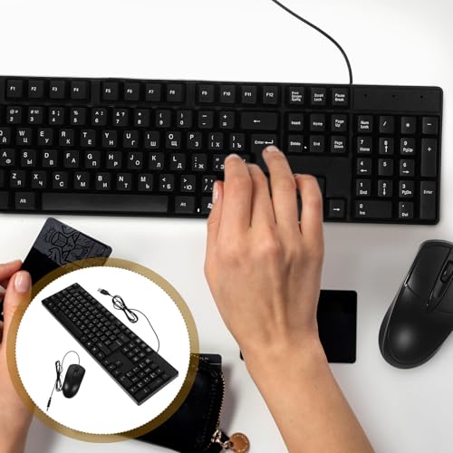 Juego de teclado y ratón USB con 104 teclas ABS y un diseño moderno elegante para tu oficina 7