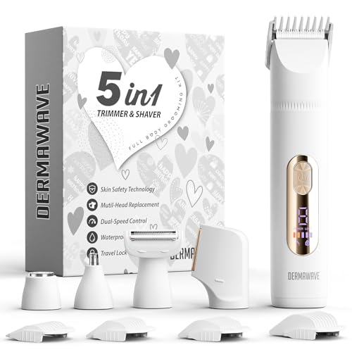 Afeitadora eléctrica para vello púbico depiladora mujer 5 en 1 corporal y facial