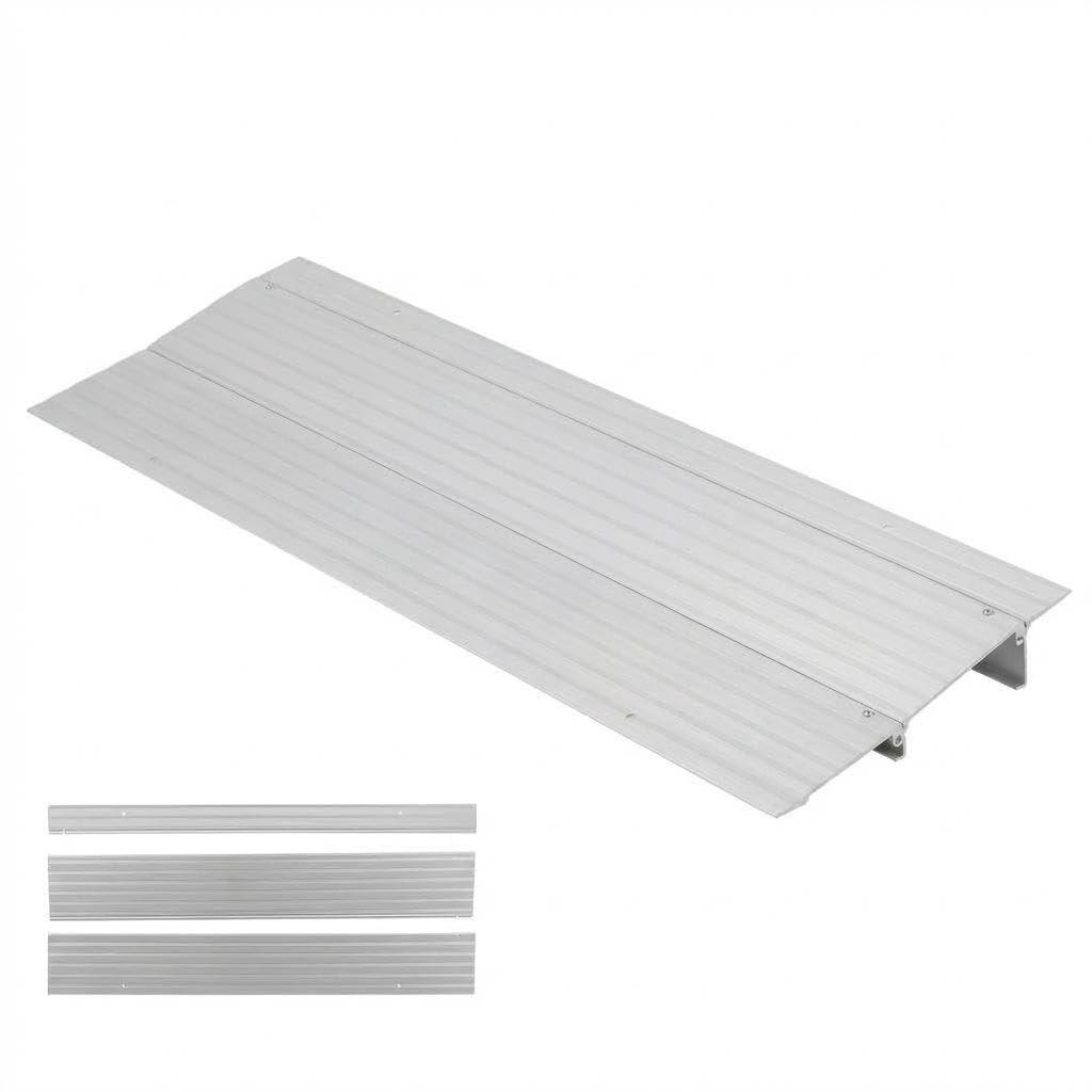 Heavy Duty Aluminum Threshold Ramp for Doorways – 2" Rise, 700LB/320kg Capacity, Adjustable & Portable Metal Entry Ramp for Wheelchairs, Mobility Scooters, Bikes, Strollers – Home Steps &