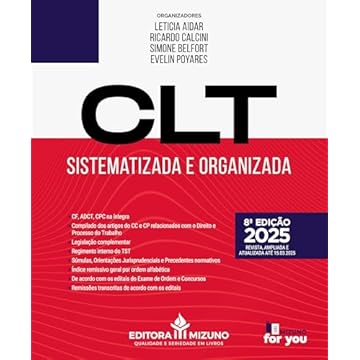 Capa do livro CLT Sistematizada e Organizada 8ª edição | 2025