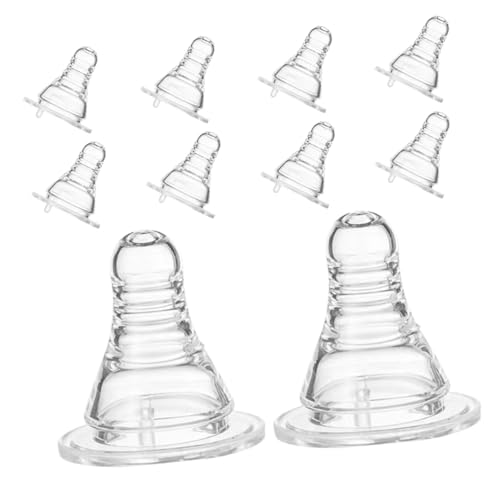 Abaodam 10 piezas Tetinas de Silicona Alimentaria para Botellas Tapones Divertidos para Beber Cerveza Jugo y Agua Fiestas Accesorios Prácticos para Adultos