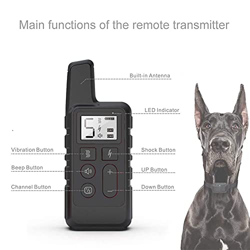 Coleira de Treinamento para Cães, Coleira Anti-latido, IP67 à Prova D'água e Recarregável, Alcance