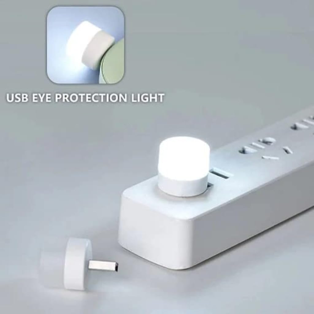 ONISHOMES USB Night Light, Plug in Small Led Nightlight Mini Portable for PC Car Bulb Indoor Outdoor Camping Reading Sleeping Bedroom Bathroom Nursery Hallway Kitchen (Pack of 10)