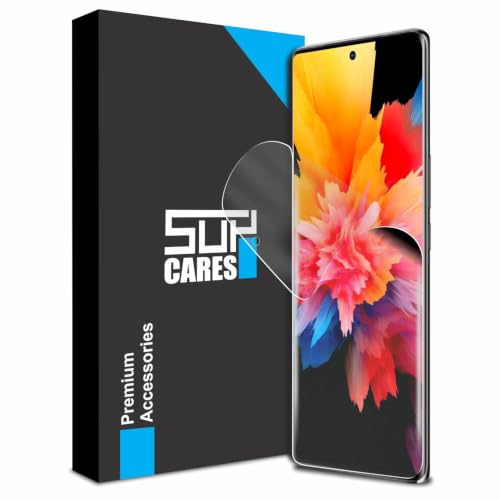 Image of SupCares TPU Anti Glare Matte Unbreakable Membrane Screen Protector for iQOO Z7 Pro and Vivo T2 Pro (6.78 Inch) With Easy Self Installation Kit | Fingerprint Working | Edge to Edge Coverage