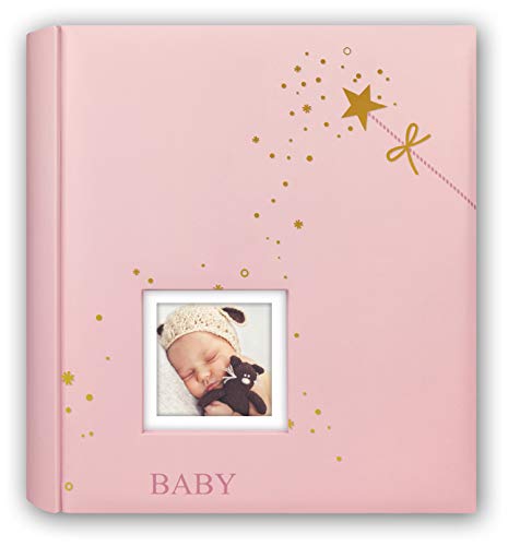 ZEP S.r.l. Arena Rine Rosa inserción Memo álbum de Fotos, cartón y Papel, Color Rosa, para 200 Fotos de 10 x 15 cm,