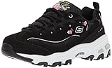Skechers Women's Bright Blossoms Sneaker,black,7 M US