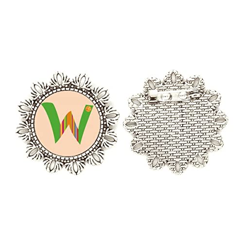 Broche de plata de flores complementos de moda mujer chaqueta bufanda mediano