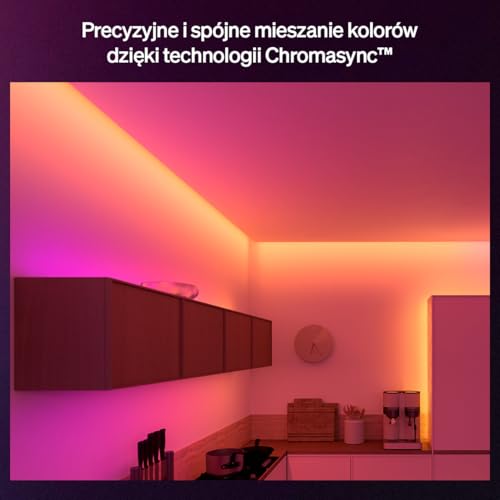 Philips Hue Flux ultra-bright 5 m LED, 4800 lm, żywe kolory i atmosfera, Chromasync™, przycinanie i przedłużanie, sterowanie aplikacją i głosem, do wnętrz i na zewnątrz