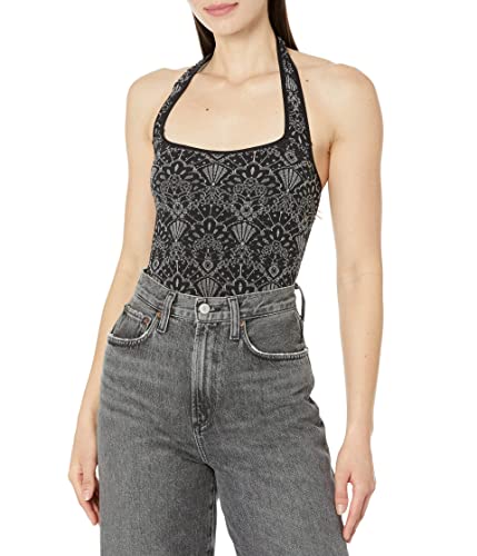 Image of Free People with Love Bodysuit, Black, M-L (US Women's 8-12)
