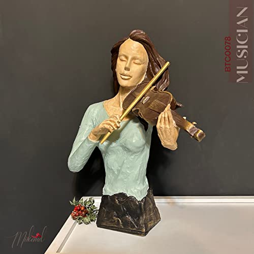 Statue de violon faite à la main 42 cm : élégance et design raffiné