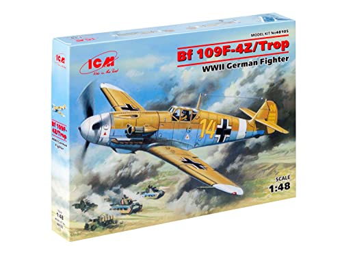 ICM ICM48105 (-) 1:48-Messerschmitt Bf 109F-4Z/Trop